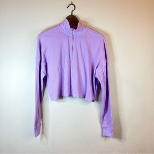 Calvin Klein Jeans Women’s Lilac Long Sleeves Crop Top Size XS NWT